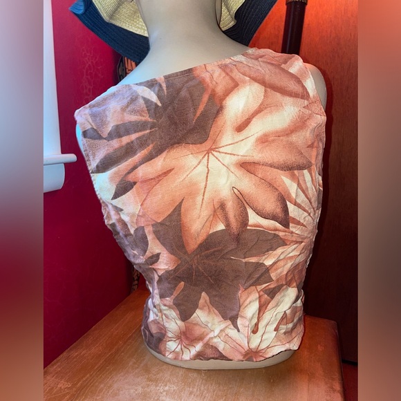 100% Silk Vintage Izod Sleeveless Blouse - Picture 2 of 6